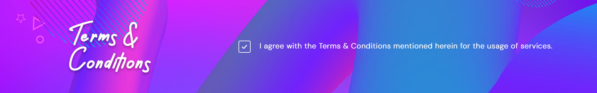 Terms & Conditions Banner